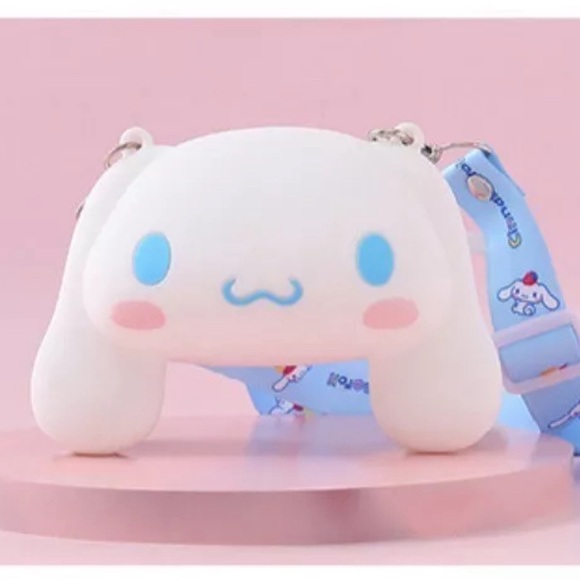 Cinnamaroll Rubber Coin Purse with Shoulder Strap - Picture 1 of 8